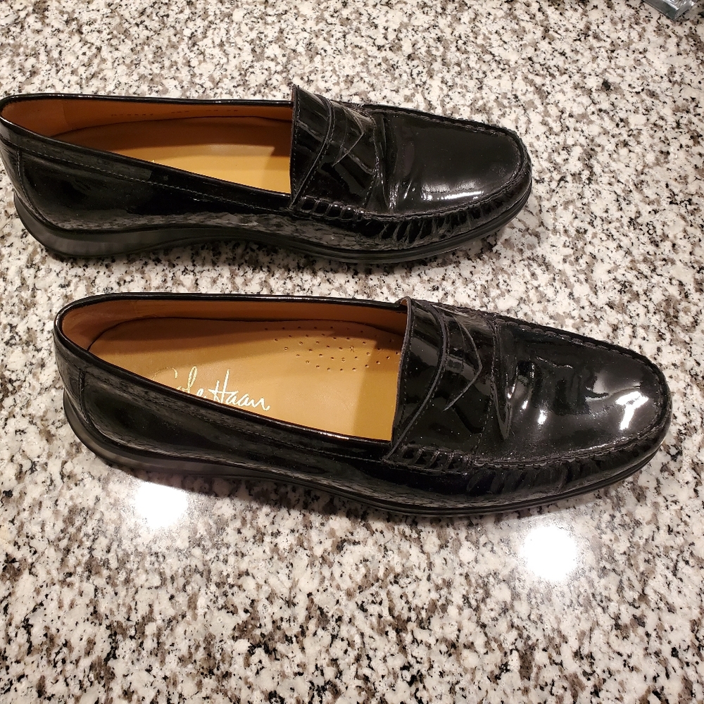 Cole Haan Nike Air / Black patent leather loafers / Size 8.5